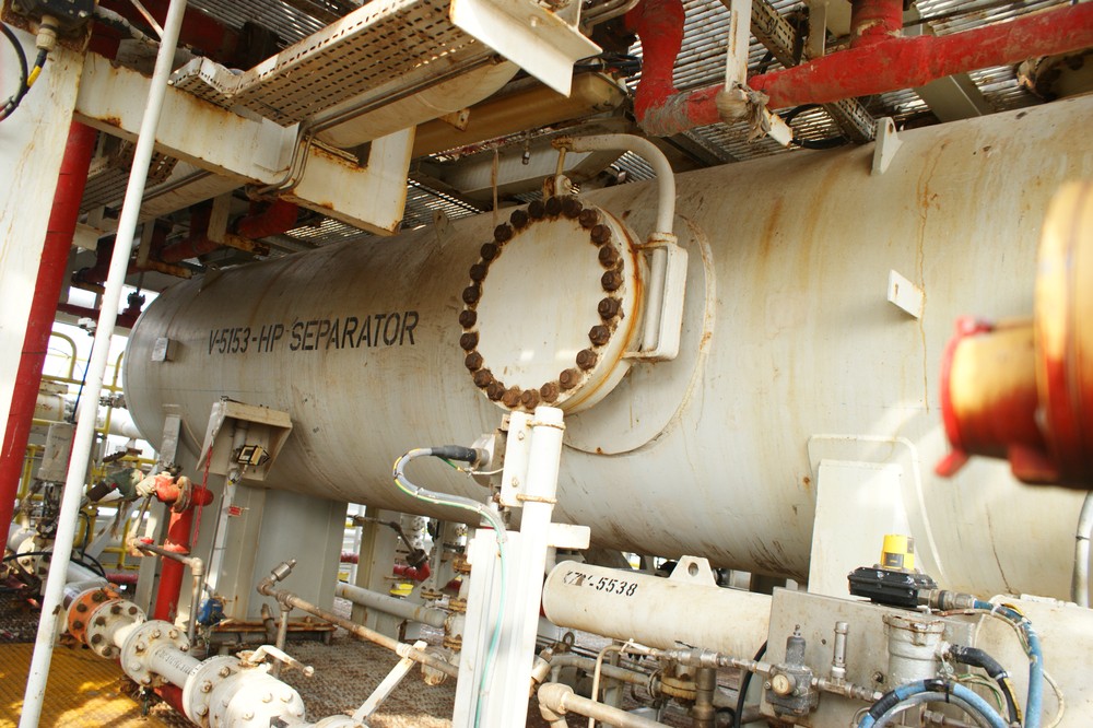 Offshore,Oil,Platform,Machinery,In,Close,View