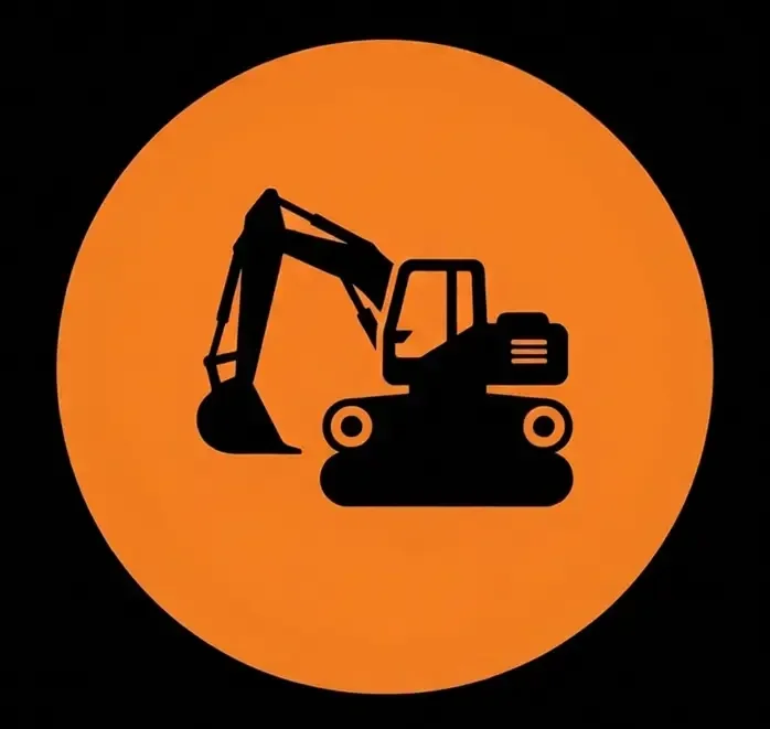 Elevate Hardscape & Excavation Inc logo icon showing an excavator