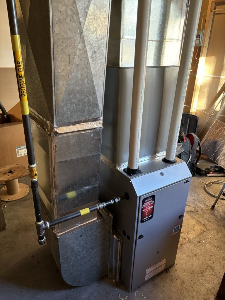 A photo of a plumber's equipment, possibly including pipes and tools.