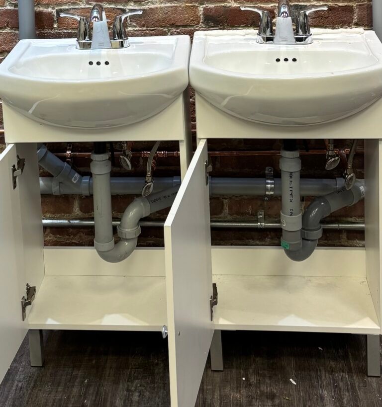 A photo of a plumbing business truck or equipment