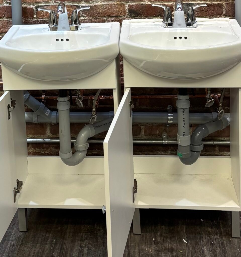 A photo of a plumbing business truck or equipment