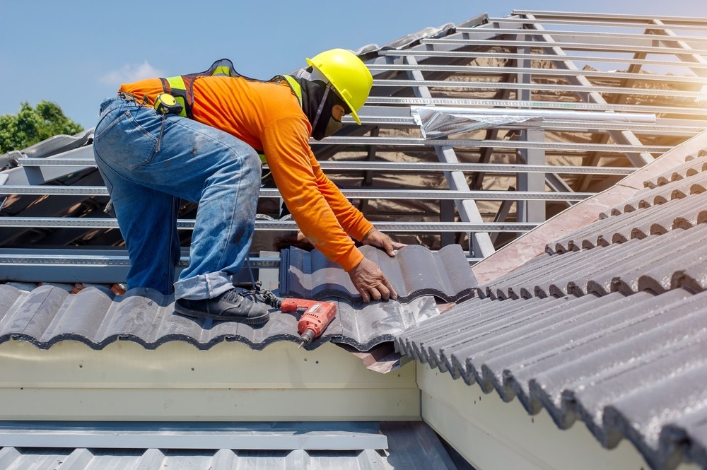 Concrete tile roof installation