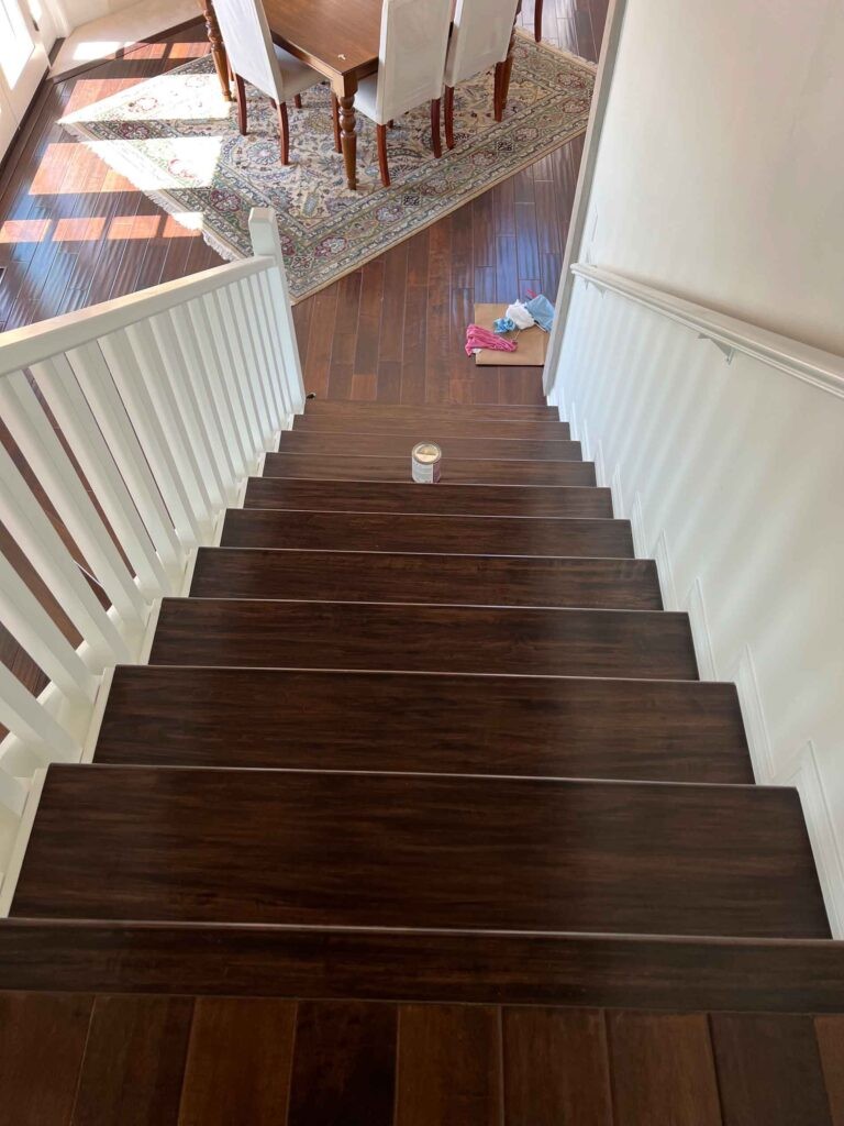 Dark Walnut stairs